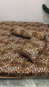 Bộ drap thun hàn quốc mẫu da beo