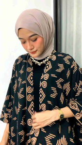 NEW ONE SET ADHINATHA - ATASAN DAN CELANA - OUTER MOTIF BATIK PREMIUM - BAHAN RAYON PREMIUM TEBAL