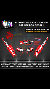 HONDA CLICK 125 V2 VARIO 2021 DESIGN DECALS (WATERPROOF LAMINATED FADE PROOF)