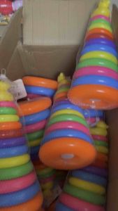 ห่วงโยนเป็ด ขนาด 40cm จํานวน12ห่วง ของเล่นสําหรับเด็ก ห่วงพีระมิด ของเล่น ของเล่นเด็ก