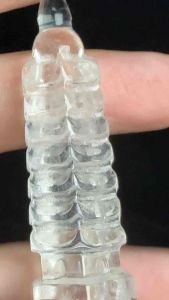 (Real Unit) Mini China Pagoda 7 Layer White Crystal Display 20g+- 迷你中国七层白水晶塔摆件 Miniatur Pagoda China 7 Tingkat (4020752)