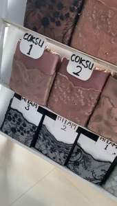 TILE GRADASI PREMIUM | TILE BORDIR GRADASI | Bridesmaids abctextile | Harga Per 05 Meter