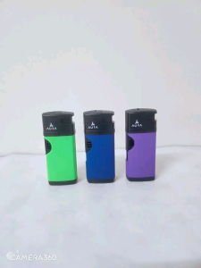 T Aura Adjustable Long Windproof Jet Lighter (random)