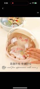 [Ready Stock] Cute Baby cradle Toy Storage Bucket Transparent Storage Box Large-Capacity Organizer fullmoon gift 摇篮宝宝储物