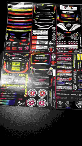 1 lembar isi 12 set sticker headlamp lengkap jb3 dan jb5