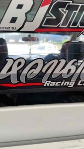 สติ๊กเกอร์ หวานเจี๊ยบV.14 (เปลี่ยนคำได้) งานตัดสะท้อนแสง + ฟูออเรสเซน มีให้เลือกหลายแบบ+สี