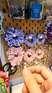 SCRUNCHIES · PURPLE · (VELVET)-หนังยางมัดผม