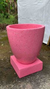 Bak mandi teraso warna pink 40*50/gentong teraso/bak mandi terao (ONGKIR CHAT ADMIN )
