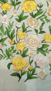 BAHAN/KAIN TILLE VALENTINO GARDEN/BORDIRAN BUNGA CANTIK