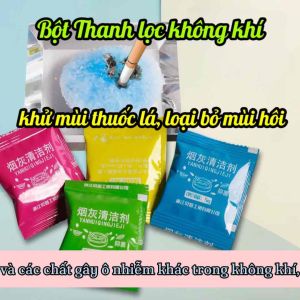Bột thạch khử mùi hôi gạt tàn thuốc chống khói bụi làm sạch không khí hương thơm tự nhiên an toàn khi sử dụng