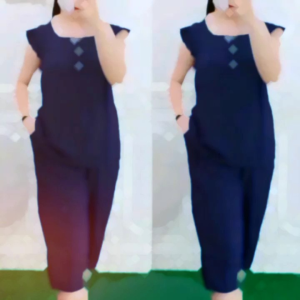setelan one set Bangkok kancing depan 3 busui