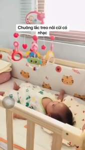 [HÀNG MỚI] Treo nôi cũi xe đẩyTreo nôi phát nhạc xoay tự động có đèn hình sáng khi tắt điệnphát nhạc ru ngủ