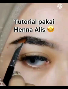 Henna Alis Halal Sah untuk Sholat Tahan lama Warna Coklat Hitam Dark Brown