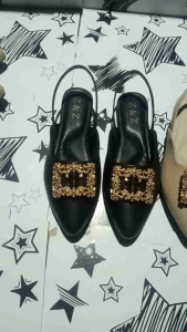 sepatu flat mules slip-on wanita 10012