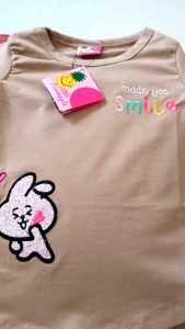 Little Pineapple 901-1 || Setelan Anak Kulot Jeans Oneset Kaos Anak Celana Jeans 3-8tahun