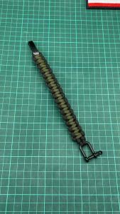 4mm กำไรข้อมือถักเชือก PARACORD มีสเก็นปรับความสั้น-ยาว 3 ขนาด รวม 100 ตร., วัตถุประสบการณ์สุด