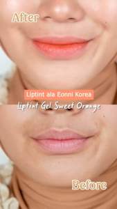 LIPTINT SR12 SWEET ORANGE| LIP TINT GEL TAHAN LAMA TIDAK MUDAH LUNTUR OMBRE ORANGE WATERPROOF KISS PROOF
