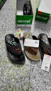 รองเท้าแตะ Pu รุ่น 1066 สี ดำ น้ำตาล แทน