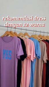 *KRS* Homedress Wanita Yess - Daster Dress Panjang Dewasa Remaja Bahan Berkualitas Harga Muraah Banget