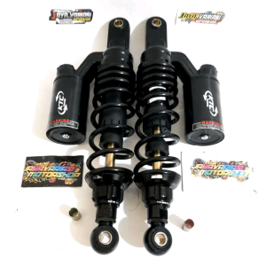 NEW SHOCKBREAKER SHOCK COPY KTC RACING BLACK AS GOLD DOUBLE TABUNG ATAS 320MM MATIC & BEBEK PNP NMAX 155 NEW/ NMAX 155 OLD/ AEROX NEW/ AEROX OLD/ VERZA/ TIGER/ SUPRA/ REVO/ KARISMA/ GL/ CB100/ RX KING/ ASTREA GRAND/ MEGAPRO DLL