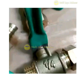 KRAN ANGIN KOMPRESOR 1/4\" KUNINGAN