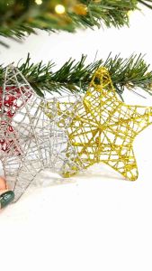 Hiasan Natal Bintang Kawat 6pc Packing Mika