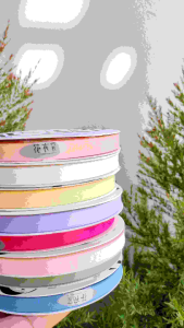 ริบบิ้นตกแต่งช่อดอกไม้ ริบบิ้นห่อของขวัญ บรรจุ1ม้วน(กว้าง1cm.×20หลา)