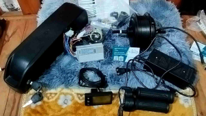 bộ kit lắp xe đạp trợ lực cao cấp kèm pin sạc 15ah đã kết nối sẵn