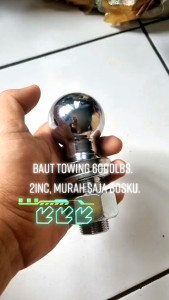 Towing Ball 2 6000LBS 2 Inch Hitch Bola Towing Belakang Bahan Stainless Kuat Padat Berat Murah AA