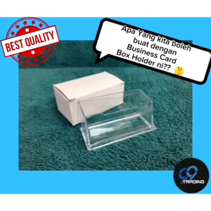 [Ready Stock !!] Acrylic Desk Card Holder – Clear Business Name & Contact Display