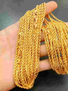 KALUNG TAMBANG DEWASA PERAK 925 ASLI LAPIS MAS