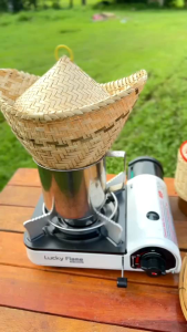 ชุดนึ่งจิ๋วขนาด 6.5 นิ้ว | หวด, ฝาปิด, แก้วสแตนเลส | ชุดเคลื่อนที่สุด