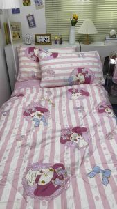 (รวมโทนสีชมพู)❗️ส่งของทุกวัน❗️ชุดเครื่องนอน ผ้าปูที่นอน ครบชุด 6 ชิ้น (ผ้าปู+ผ้านวม+ปลอกหมอน+ปลอกหมอนข้าง)ผ้านวม 5 ฟุต