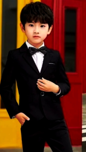 Jas Anak Laki Laki Baju Setelan Blazer Pesta Anak Cowok 3 - 10 Tahun Set 2in1 Pabelio 