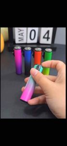 ( Combo 5cái )Hộp quẹt khò bật lửa khò hình trụ Dạ Quang trượt cầm tay bơm ga được khi hết