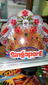 United Nations / ASEAN  Laminated Headdress Singapore Indonesia  Malaysia Brunei Myanmar Cambodia Vietnam Philippines  Laos Thailand Vibrant Print in Thick Photopaper Handcrafted and Waterproof