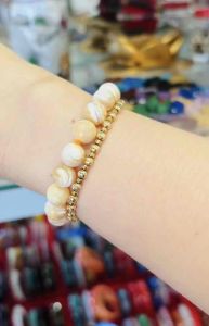 Vòng tay chuỗi hạt đá mã não vân mắt rồng đẹp may mắn bình an tài lộc