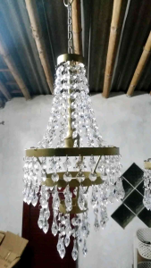 lampu kristal akrilik janur 20x40