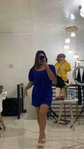 PLUS SIZE TERNO JASMINE BLOUSE & SHORTS CAN FIT  3xl