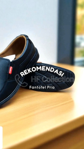 Sepatu Fantofel pria bahan sintetis merk kickers size 39-43