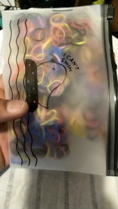 KARET IKAT RAMBUT PREMIUM ANTI MELAR ISI 1000 PC KEMAS POUCH MOTIF LUCU