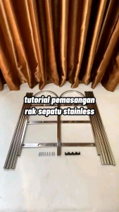 Rak Sepatu Stainless Kuat Anti Karat Ukuran 3-5 Susun