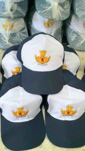 BARETKU - TOPI SEKOLAH SMP PUTIH NAVY