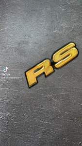 Logo Emblem Belakang Tulisan RS Gold Original