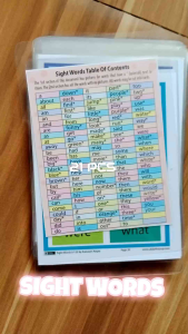 Sight Words Flashcards ( 21 PCS)