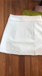 กระโปรงกางเกง ผ้าโรเชฟ ผ่าหน้า (ไซส์ S-2XL)