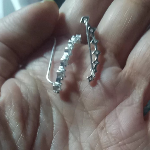 legit silver earcuff earrings