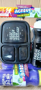 Set Lunch Box Active BPA FREE Kotak Bekal Makan Anak 700ML