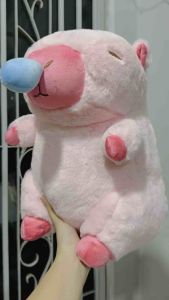 Gấu Bông Capybara Chuột Lang Nước (Size 40 cm) Vải Lông Thỏ Mềm Mượt Mũi kéo được.