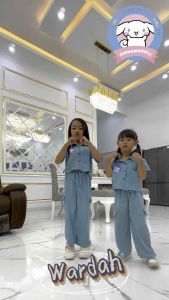 UK Setelan CARGO Anak Perempuan 2-12 Tahun CINNAMOROLL Bahan Crincle Airflow Cey KARGO